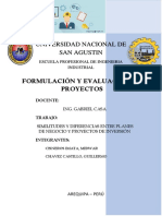 Similitudes y Diferencias Entre Planes de Negocio y Proyectos de Inversión