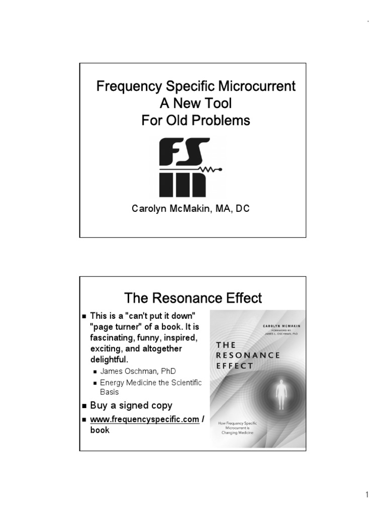 Frequency Specific Microcurrent Therapy | PDF | Fibromyalgia | Inflammation
