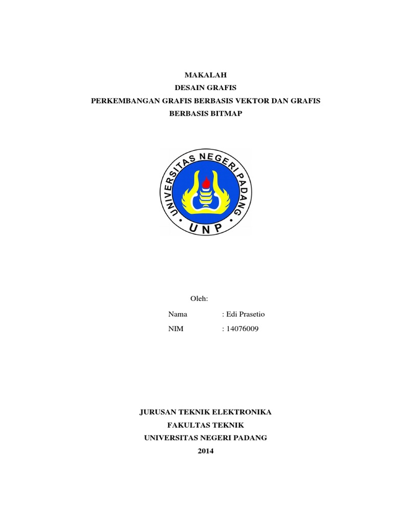 Makalah Desain Grafis Perkembangan Grafis Berbasis Vektor Dan Grafis Berbasis Bitmap
