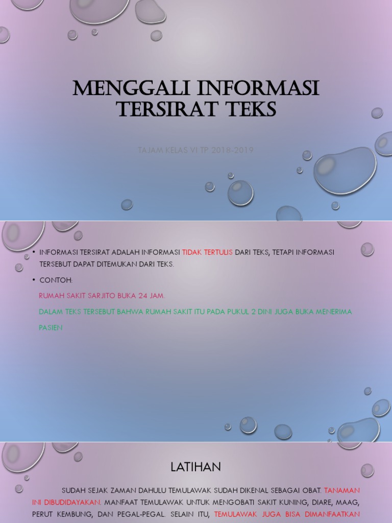 6 Menggali Informasi Tersirat Teks
