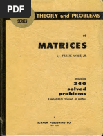 Theory Problems of Matrices - Schaum PDF