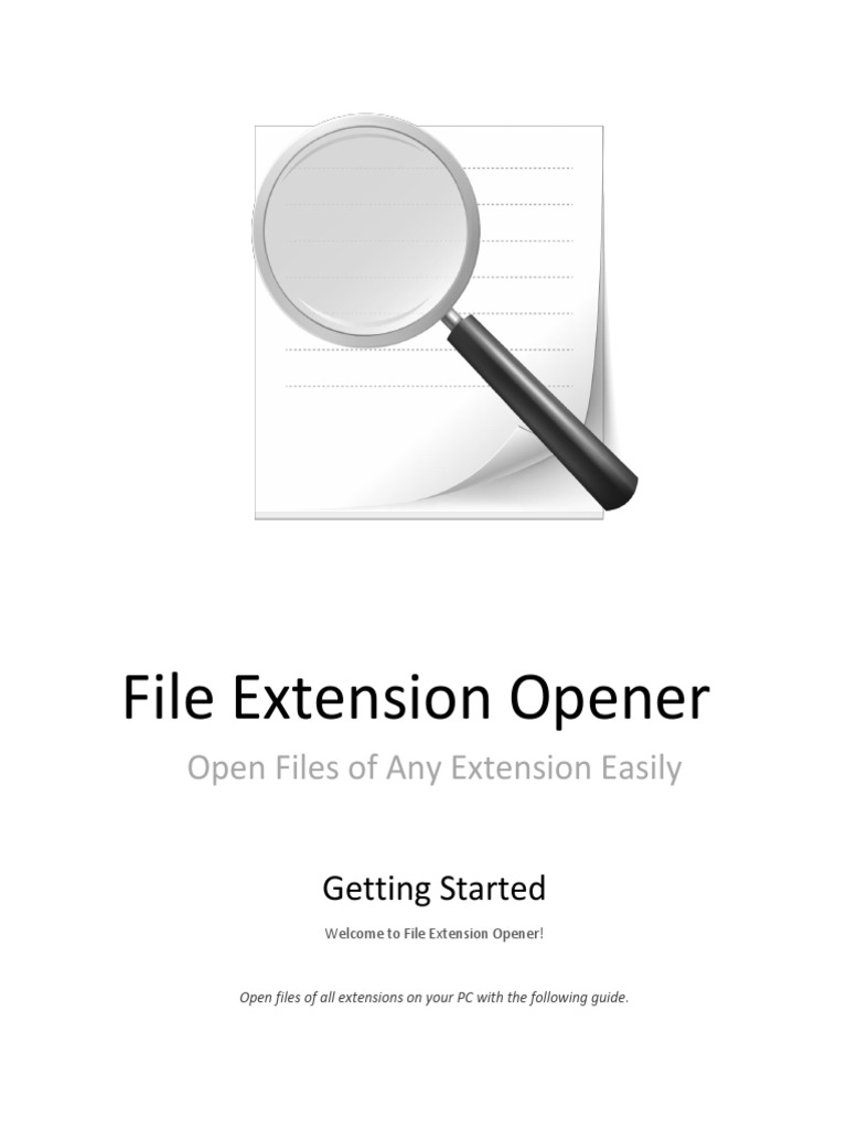 File Extension Opener Guide PDF