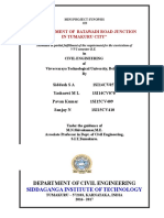 "Improvement of Batawadi Road Junction in Tumakuru City": Department of Civil Engineering