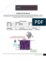 10 Min Dirt & Boost: Bill of Materials Resistors Capacitors Diodes