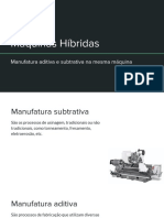 Processos híbridos de manufatura aditiva e subtrativa