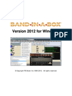 Band-in-a-Box 2012 Upgrade Manual PDF