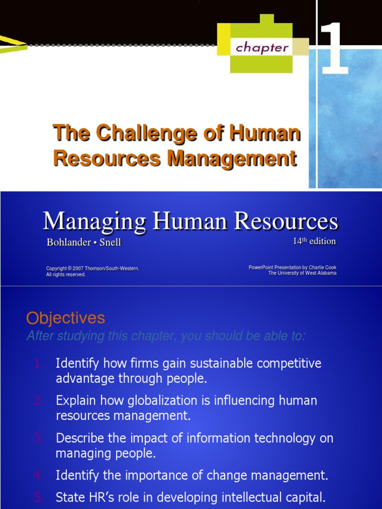 The Challenge of Human Resources Management | PDF | Human Resource ...