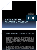 Materiales Para to Acstico