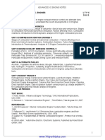 Advanced Ic Engine Full Notes PDF