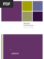 MTS3023 Data Structure: Arrays, Pointers and Struct