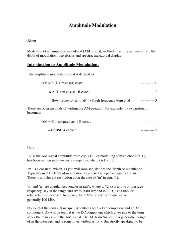 Expa2 PDF | PDF | Amplitude | Modulation