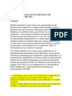 Un Gen Es Una Secuencia Discreta de Nucleótidos de Adn