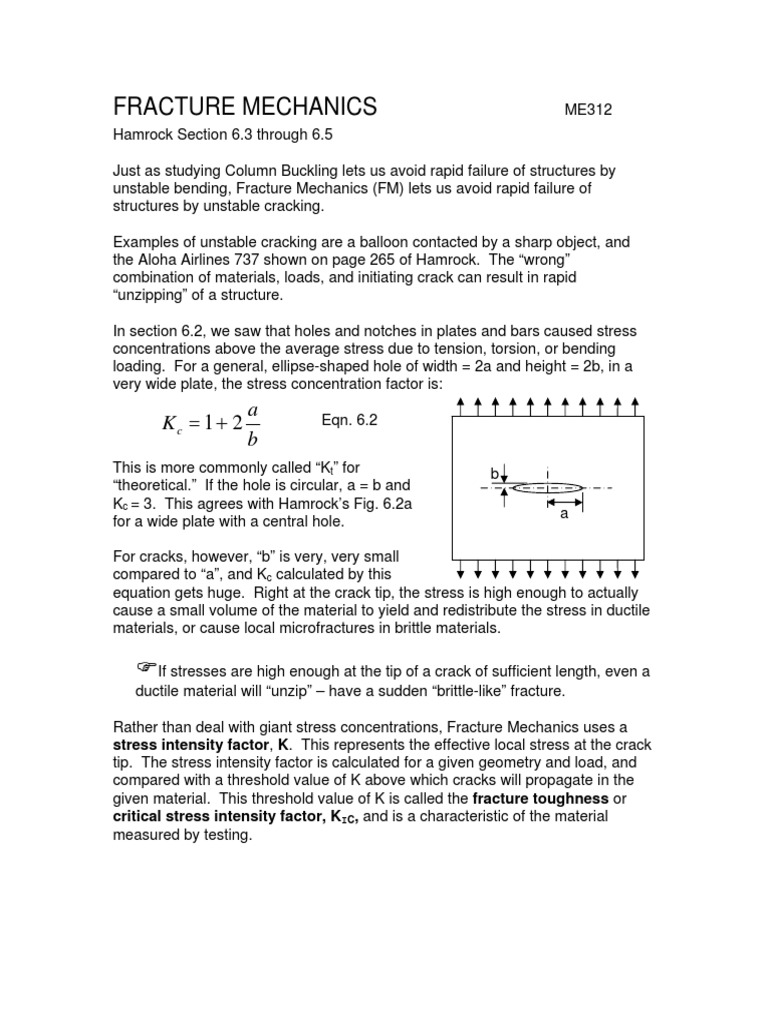 Fracture Mechanics Analysis and Examples | PDF | Fracture | Fracture ...