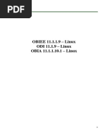 Tabadu Installation Steps: OBIEE 11.1.1.9 - Linux ODI 11.1.9 - Linux OBIA 11.1.1.10.1 - Linux