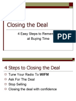 Sample - Closing The Deal