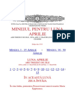 Mineiul Pe Luna Aprilie