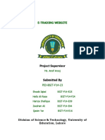 E-Trading Website: Project Supervisor