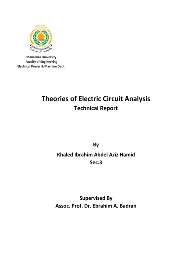 Fundamentals of Electric Circuit Analysis | PDF | Electrical Network ...