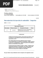 Sincronización de La Inyección de Combustible - Comprobar