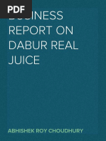 Analysis On Dabur India & It's Subsidiary Brand REAL