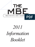 MBE 2011 Information