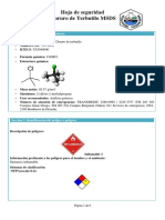 Hoja de seguridad Cloruro de Terbutilo