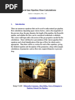 Line Pack Calculation | PDF | Gases | Pressure