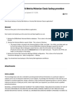 Overview of FactoryTalk Metrics Historian Classic Backup Procedure