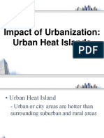 Impact of Urbanization: Urban Heat Islands
