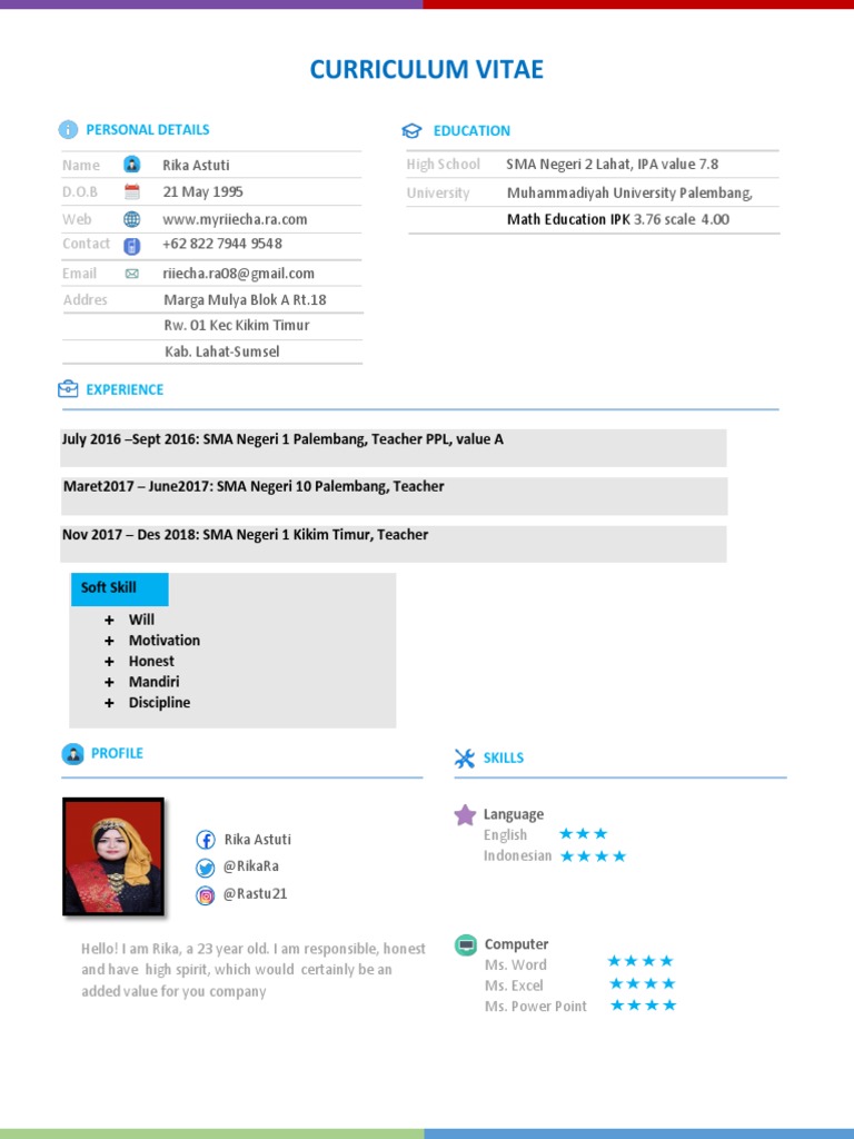 Rika Astuti's Professional CV | PDF