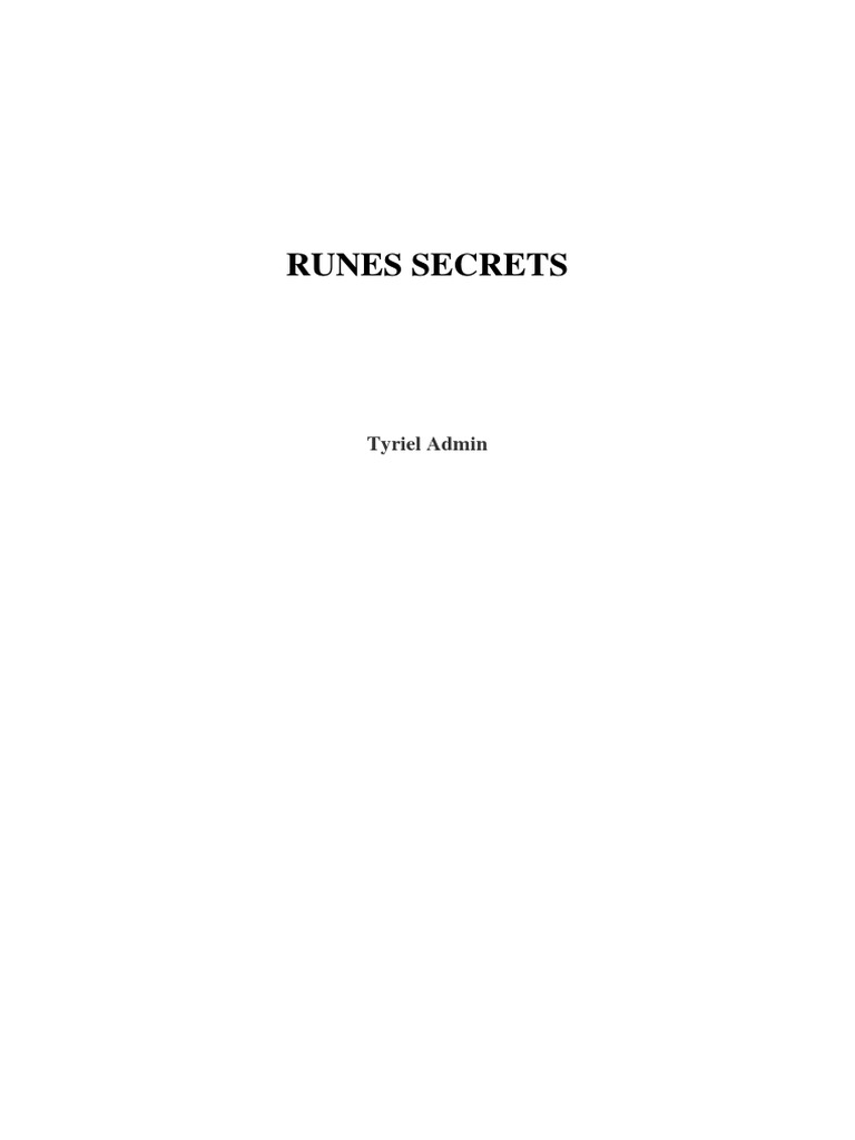 Runes Meanings | PDF | Consciousness | Mind