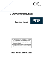 Atom v-2100G Infant Incubator - User Manual