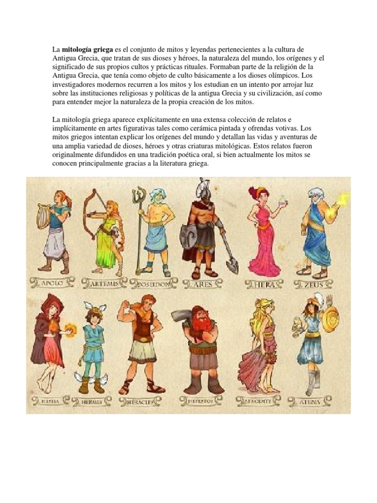 Resumen Del Libro Mitos Griegos Rincon Del Vago La Mitología Griega, Egipcia, Maya y Salvadoreña | PDF | Mitología griega |  Antiguo Egipto