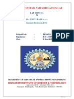 Control Systems and Simulation Lab: Mr. T.Ravi Babu Assistant Professor, EEE