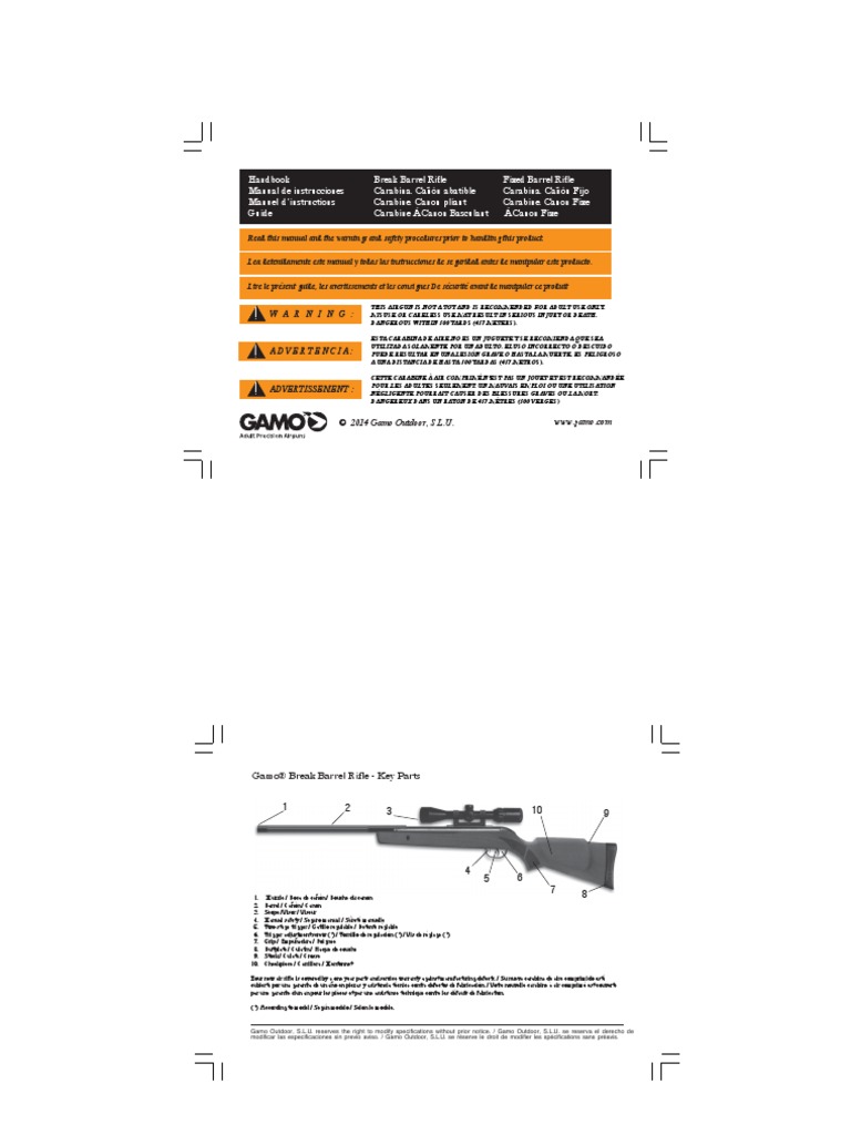 Colimar Alza Mira y Visores Gamo | PDF | Forces militaires | Projectiles