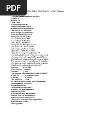 Soal Cerdas Cermat Apr