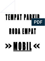 Tempat Parkir Roda Empat: Mobil