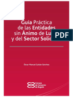 Guía Práctica de Las Entidades Sin Ánimo de Lucro y Del Sector Solidario PDF