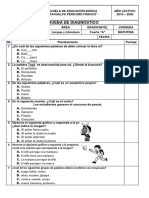 Prueba Diagnostica-4°grado 2019