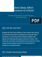 How Does Sleep Affect Performance in School