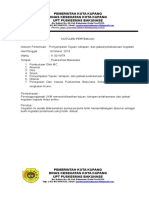 Bukti Pelaksanaan Komunikasi Tujuan, Sasaran Dan Tata Nilai Kepada Lintas Sektor