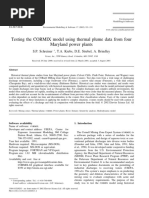 Testing The CORMIX Model Using Thermal Plume Data From Four Maryland Power Plants