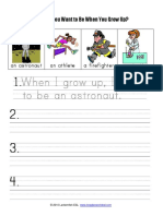 What Do You Want To Be When You Grow Up?: © 2010 Lanternfish ESL
