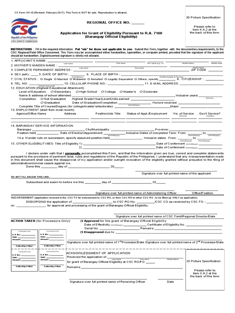 Boeform 101 Eapr 2012 | PDF | Identity Document | Notary Public