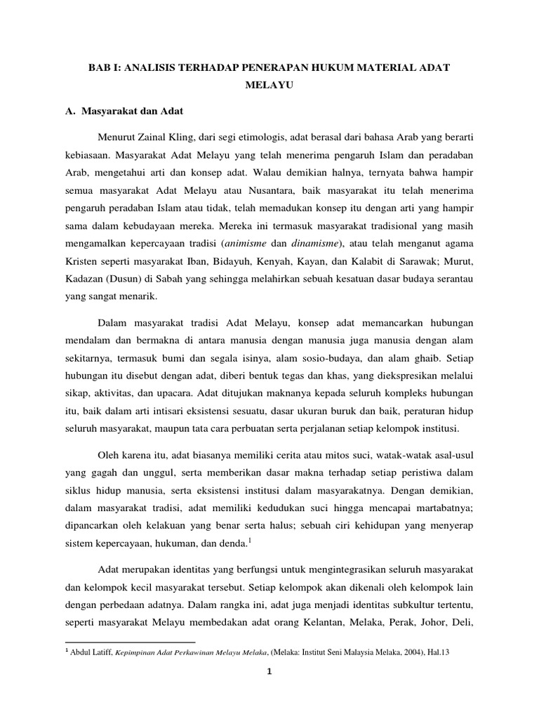 Hukum Adat Melayu Pdf
