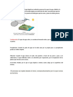 La evaporación convierte el agua líquida en moléculas gaseosas de vapor de agua.docx