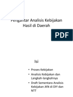 Prof Laksono Draf Analisis Kebijakan Daerah 8 Nov