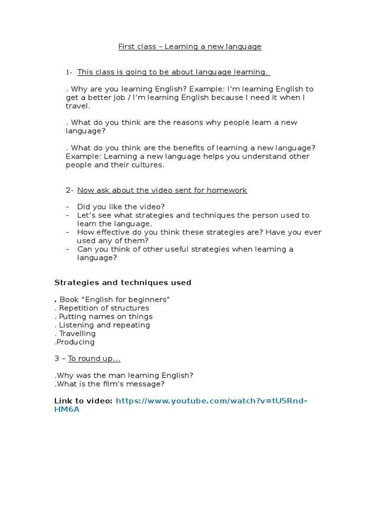 Language Learning Strategies Explained | PDF