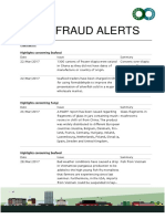 Seafood, Fungi and Honey Fraud Alerts Week 13