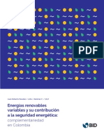 Energías Renovables Variables y Su Contribución A La Seguridad Energética Complementariedad en Colombia PDF